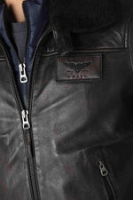 Redskins' RAFAL YCON: patinated lambskin, ribbed trims, shearling. - Image n°8