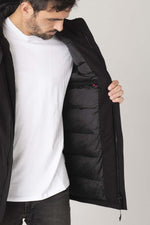 Black hooded parka - Image n°7