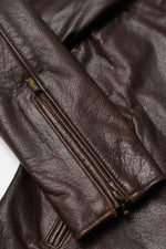 DAYTONA RUST: rust-hued buffalo leather, slim cut, lined for bikers. - Image n°13