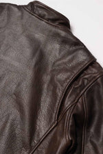 DAYTONA RUST: rust-hued buffalo leather, slim cut, lined for bikers. - Image n°14