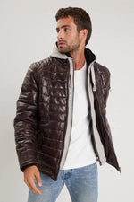 Daytona's reddish-brown sheepskin jacket: urban style, timeless craft. - Image n°1
