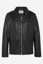 Black genuine leather jacket - Image n°6