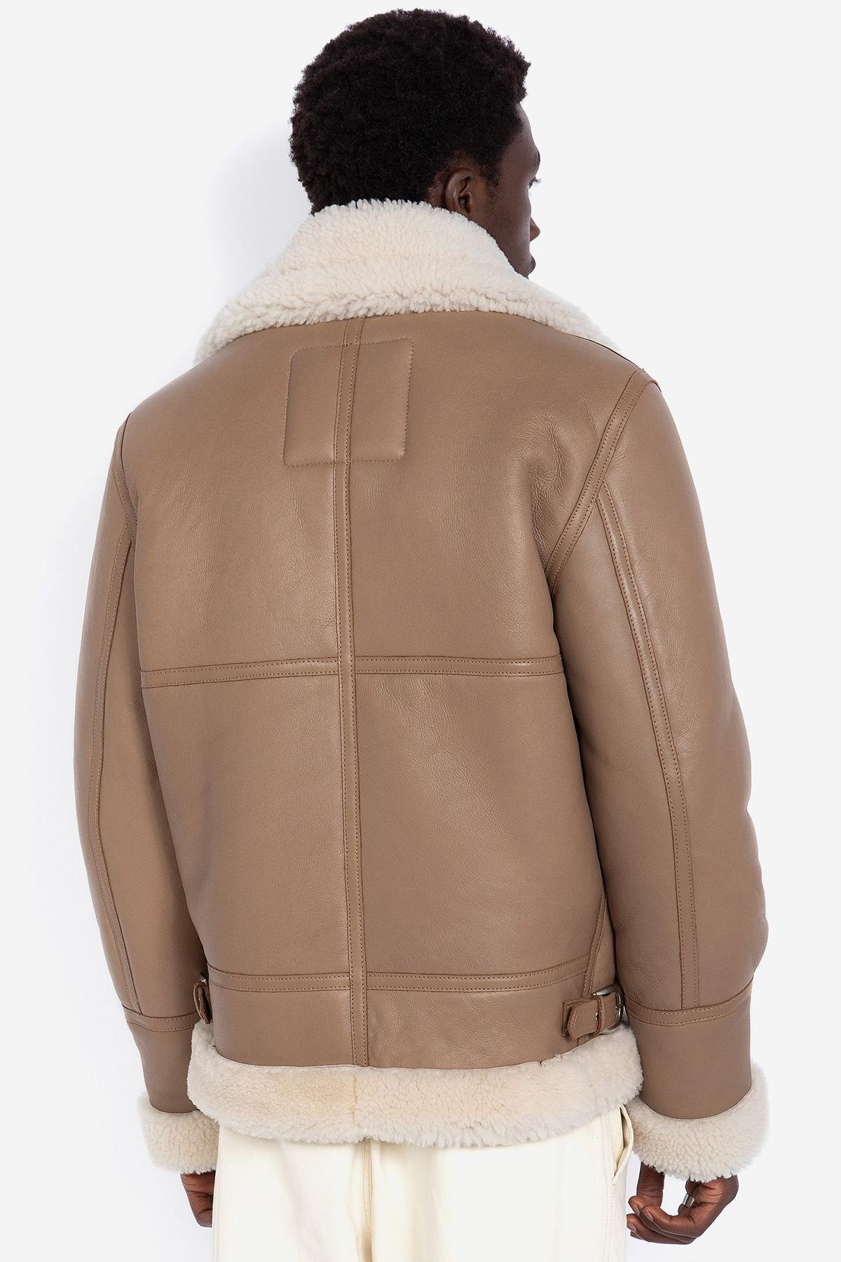 Schott's LC1259: a sheepskin B-3 bomber with wool-lined warmth. - Image n°3