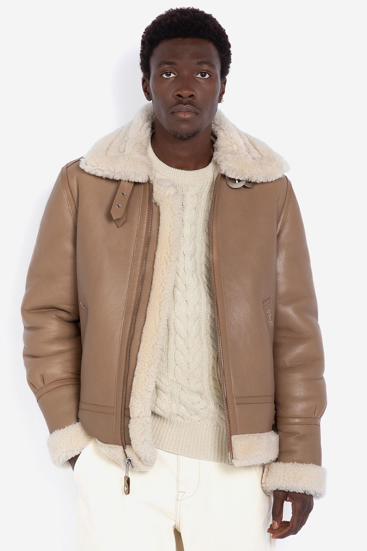 Schott's LC1259: a sheepskin B-3 bomber with wool-lined warmth. - Image n°6