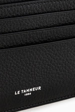 Augustin card holder in grained leather - Image n°2