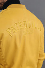 Yellow lambskin jacket, slim fit. Redskins x Patrouille de France. - Image n°2