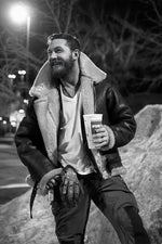 Z2109 Brown: thick shearling, RAF bomber warmth, patina that evolves. - Image n°8