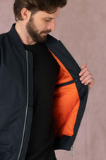 Navy blue nylon bombers - Image n°6