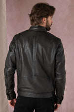 Deep brown sheepskin jacket, supple and durable. Timeless regular fit. - Image n°4