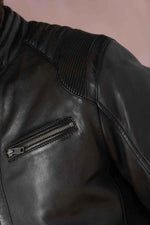 Deep brown sheepskin jacket, supple and durable. Timeless regular fit. - Image n°6