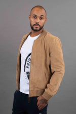 Slim goatskin suede jacket with Patrouille de France patch. - Image n°7