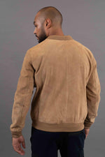 Slim goatskin suede jacket with Patrouille de France patch. - Image n°6