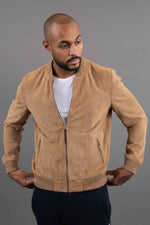 Slim goatskin suede jacket with Patrouille de France patch. - Image n°5