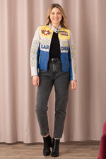 Soft white lambskin jacket, regular fit, ideal for spring and summer. - Image n°5