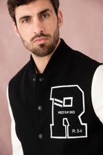 A slim-fit teddy jacket blending leather and nylon for urban style. - Image n°7
