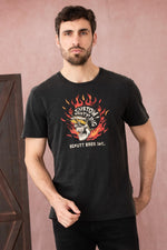 Black vintage rider t-shirt - Image n°1