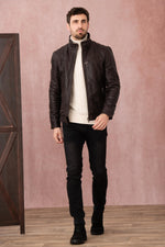 Earth brown sheepskin jacket: soft, durable, and effortlessly stylish. - Image n°3