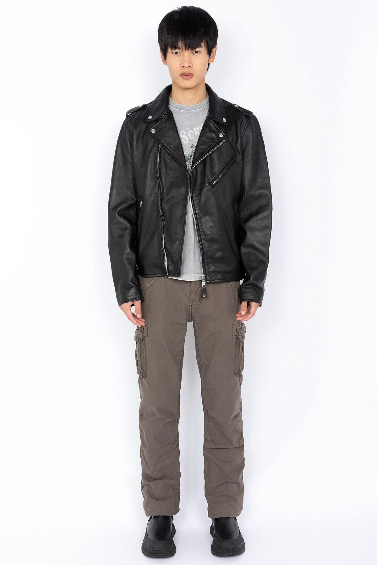 Schott NYC black leather perfecto - Image n°5