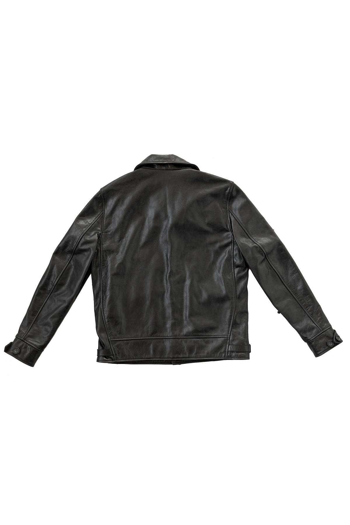 1920s Cossack jacket in full-grain horsehide, slim and wind-resistant. - Image n°12