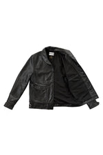 1920s Cossack jacket in full-grain horsehide, slim and wind-resistant. - Image n°11