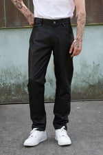 Men's black leather trousers - Image n°5