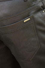 Men's black leather trousers - Image n°9