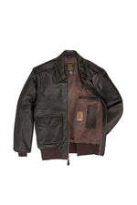 Military-grade goatskin A-2 jacket: timeless design, modern fit. - Image n°14