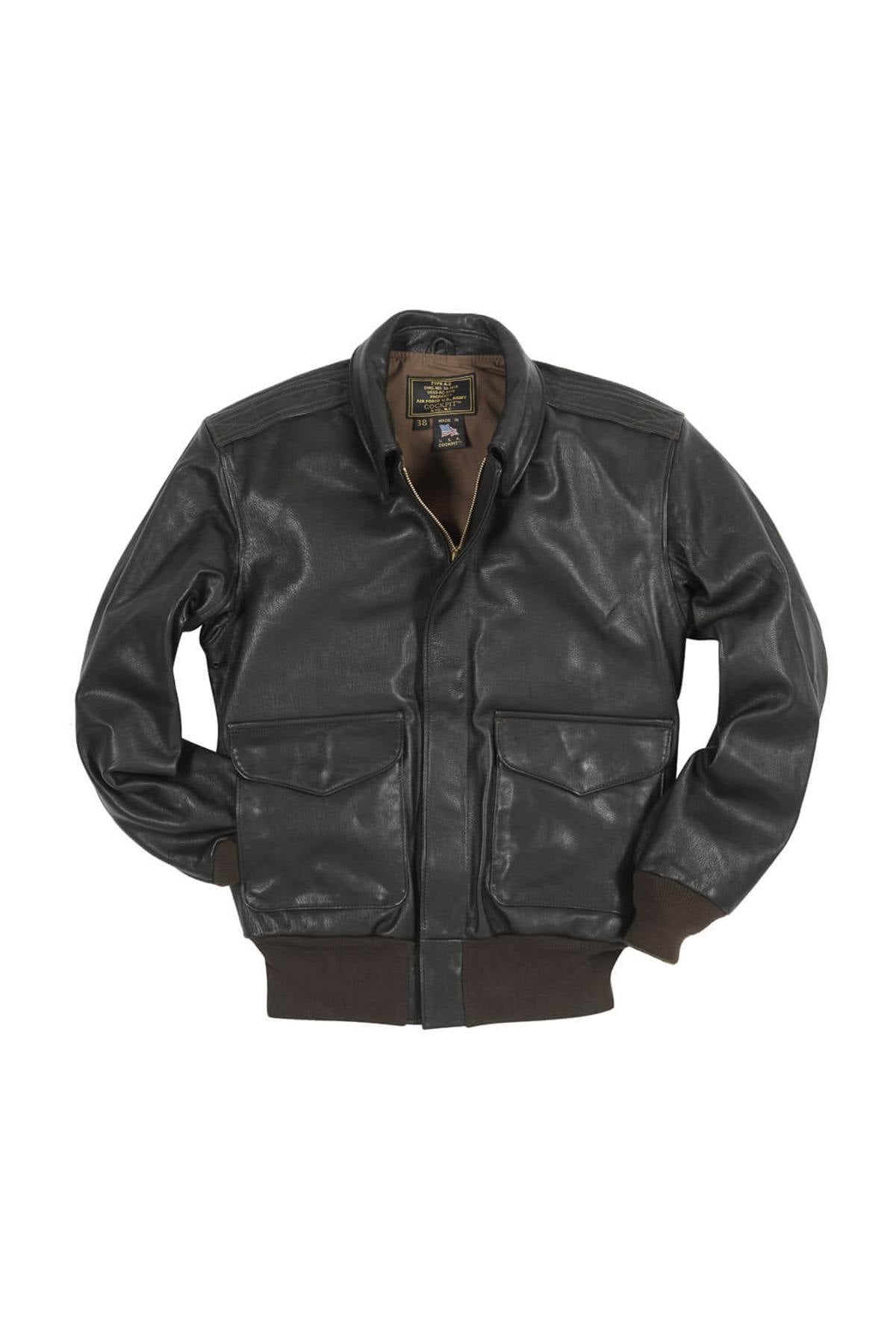 Military-grade goatskin A-2 jacket: timeless design, modern fit. - Image n°12