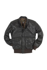 Military-grade goatskin A-2 jacket: timeless design, modern fit. - Image n°12