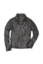 1930s US Navy flight jacket in brown goatskin, slim-fit and timeless. - Image n°2