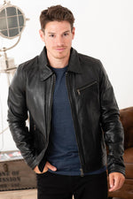 Redskins' black lambskin jacket: sleek, timeless, and stylish. - Image n°7