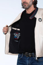 Ari Vatanen's 1988 Pikes Peak legacy in ecru sheepskin. Timeless racing spirit. - Image n°10