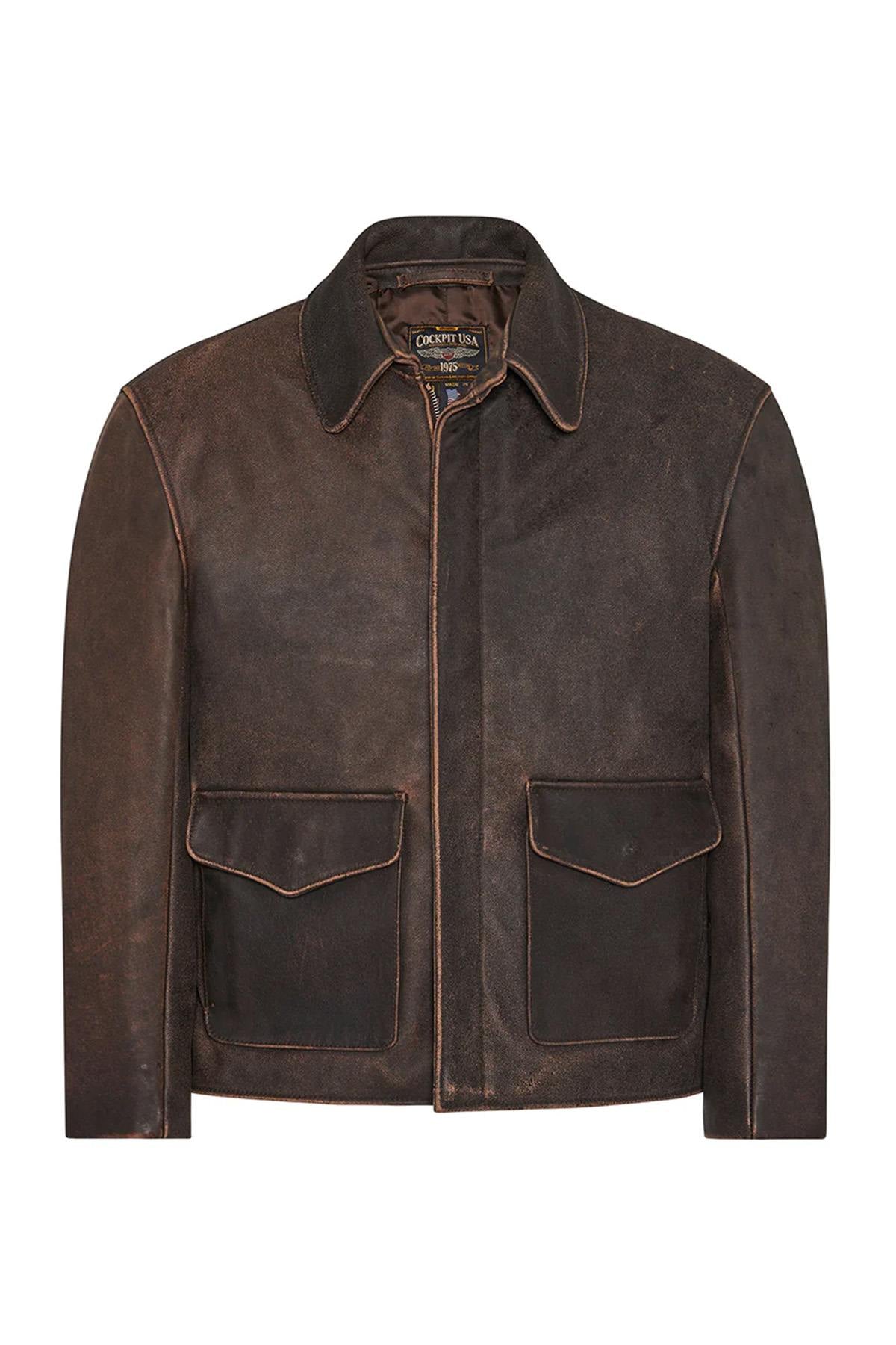 Full-grain horsehide jacket, rugged and weather-ready for expeditions. - Image n°3