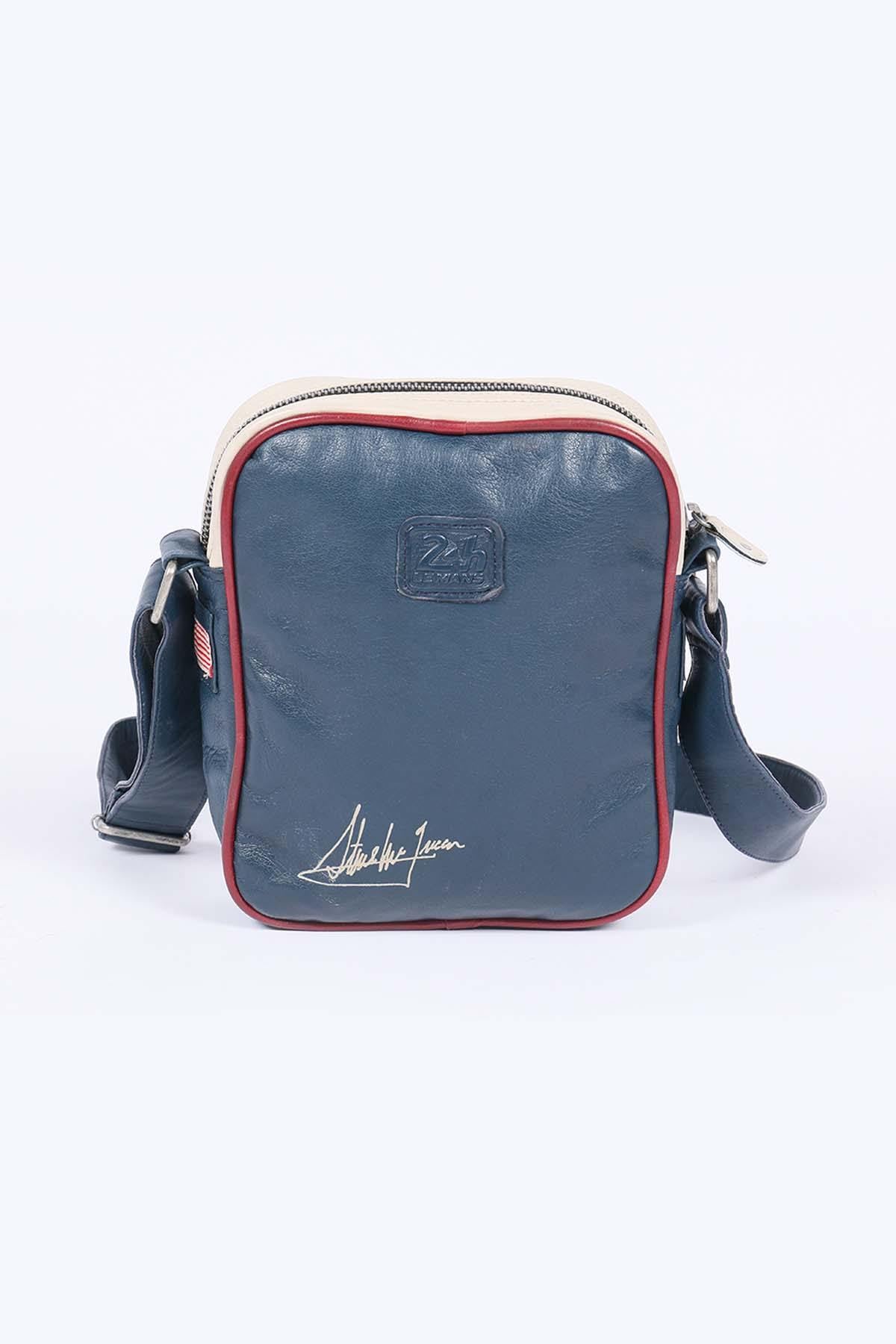 Steve McQueen Royal Blue Leather Satchel - Image n°2