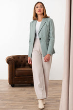 Slim-fit Virtua 641 in almond sheepskin leather-timeless elegance. - Image n°2