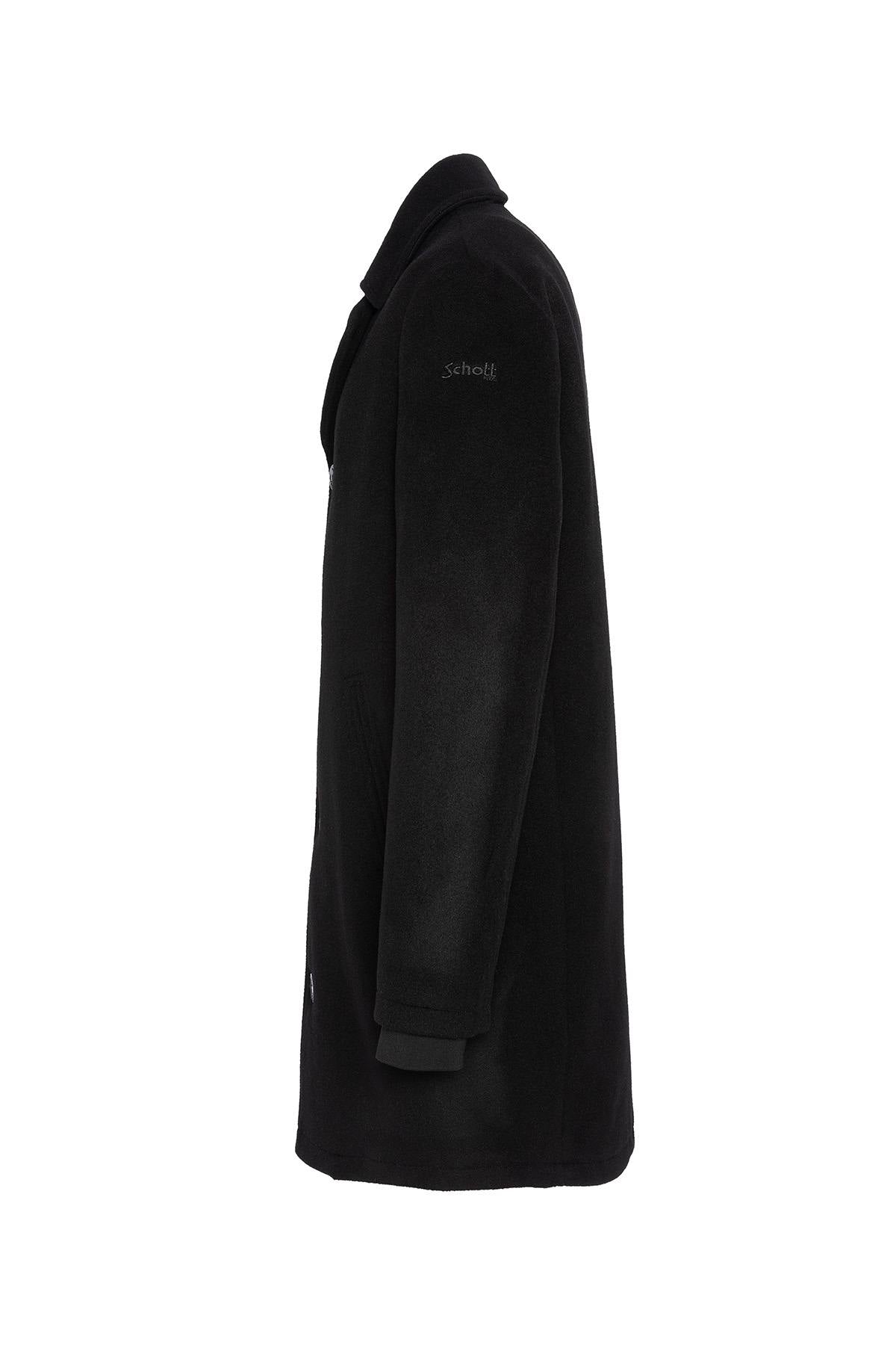 Schott's MILES2: a wool-blend overcoat with anchor buttons for winter. - Image n°7