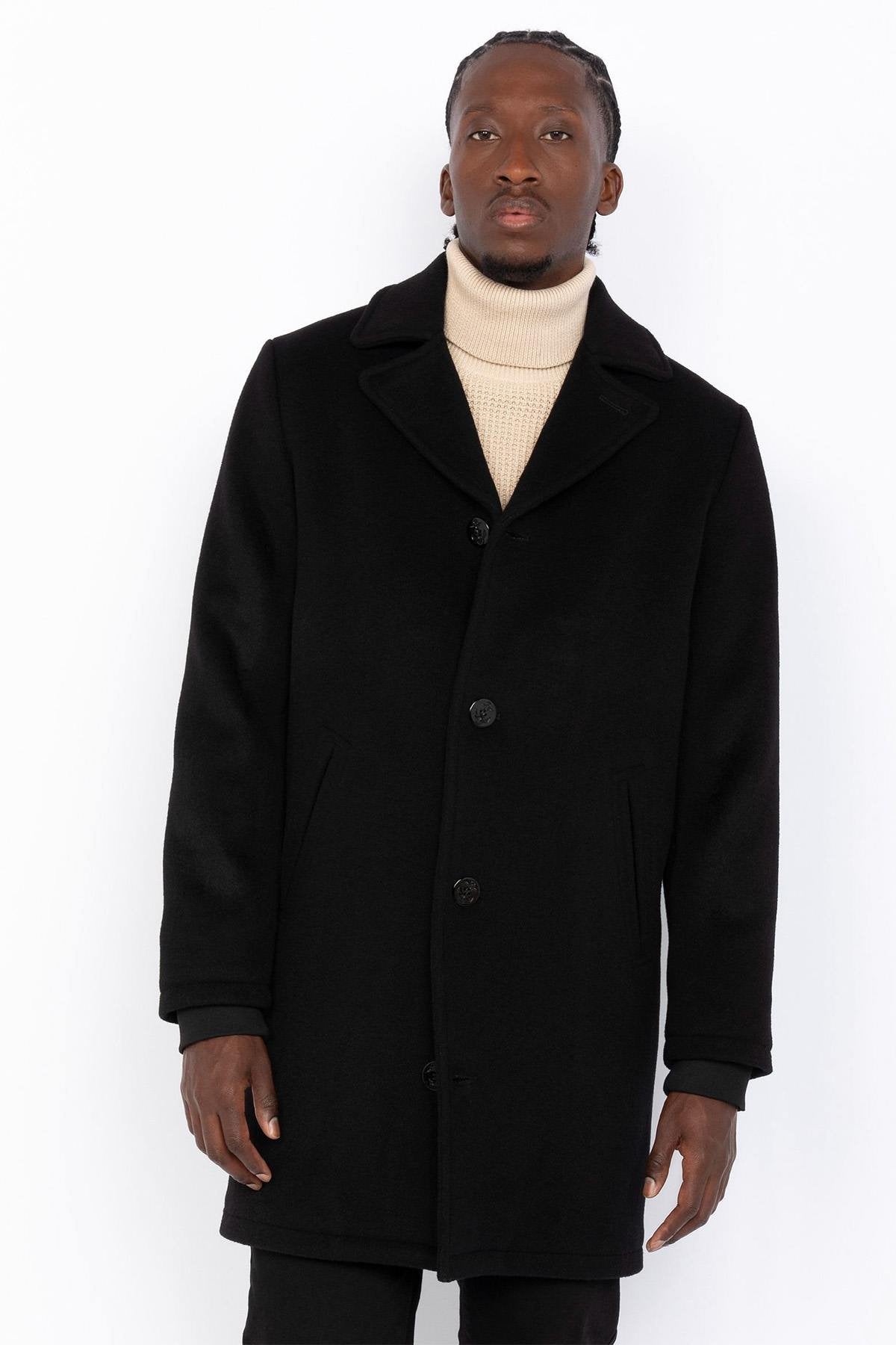 Schott's MILES2: a wool-blend overcoat with anchor buttons for winter. - Image n°5