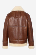 Schott's LC1259 Moka: sheepskin bomber, wartime warmth, vintage charm. - Image n°8