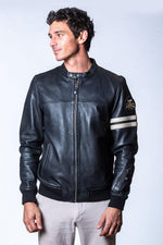 Black sheep leather jacket, regular fit, soft and timelessly stylish. - Image n°4