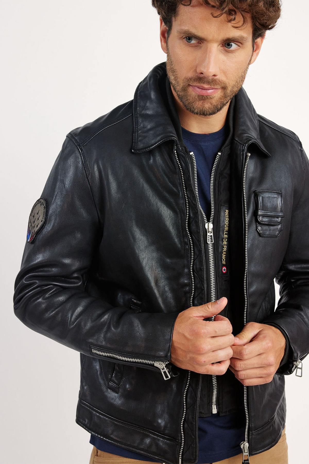 Redskins' sheepskin aviator jacket, inspired by classic pilot styles. - Image n°2