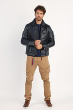 Redskins' sheepskin aviator jacket, inspired by classic pilot styles. - Image n°9