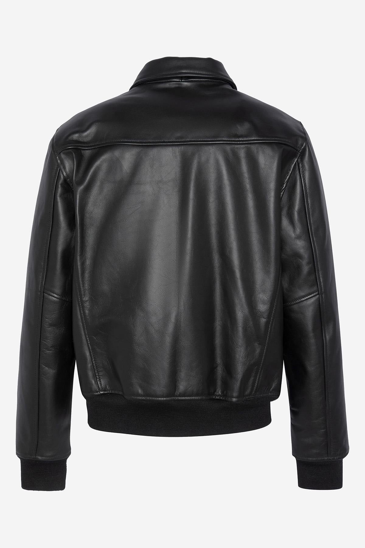 Black cowhide jacket by Schott NYC-timeless, rugged, and versatile. - Image n°6