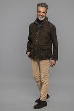 Regular-fit jacket in burnt suede goat leather, timeless and refined. - Image n°5