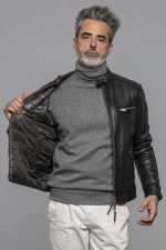 Reversible lambskin jacket: biker style or quilted warmth in one. - Image n°1