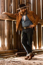 Men's jacket in brushed cowhide leather - Image n°3