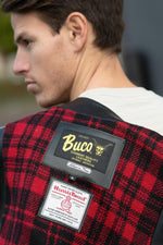 Black buffalo leather biker vest - Image n°2