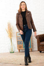 Oakwood's tobacco perfecto in vegetable-tanned sheepskin. - Image n°2