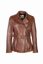 Timeless sheepskin jacket in bison leather, slim fit and polished. - Image n°8
