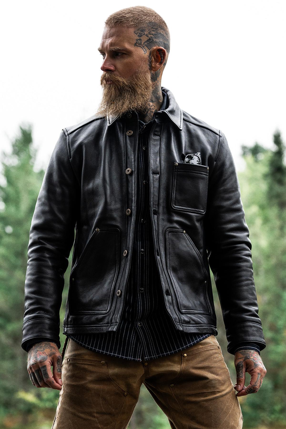 Master's roughout cowhide field jacket. Built for durability and wear. - Image n°8