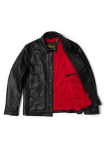 Black nappa leather work jacket - Image n°5